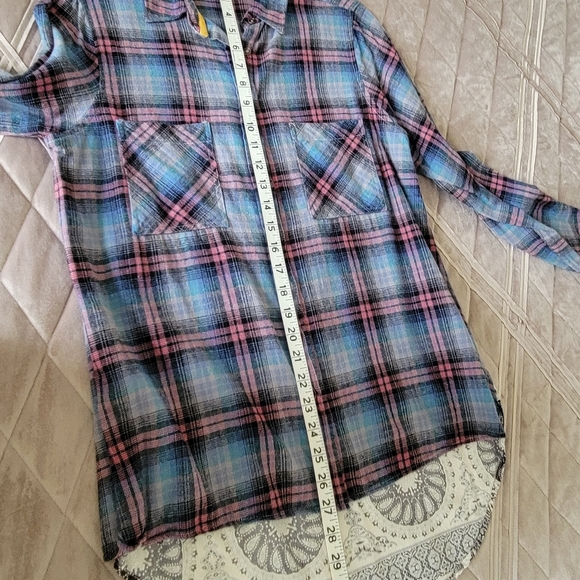 Hint of Mint plaid/ detail back size L - Picture 6 of 7
